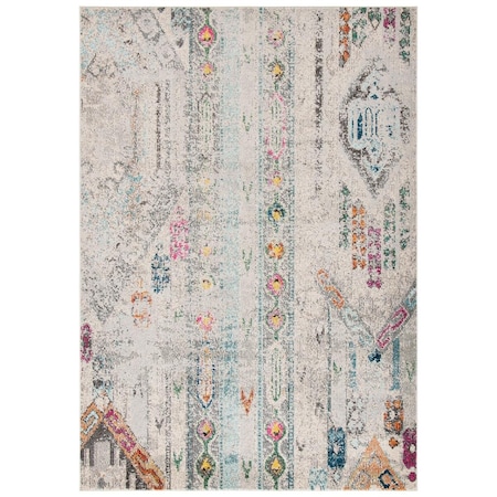 Safavieh Madison Power Loomed Rectangle Area RugGrey & Blue 10 x 14 ft. MAD422H-10